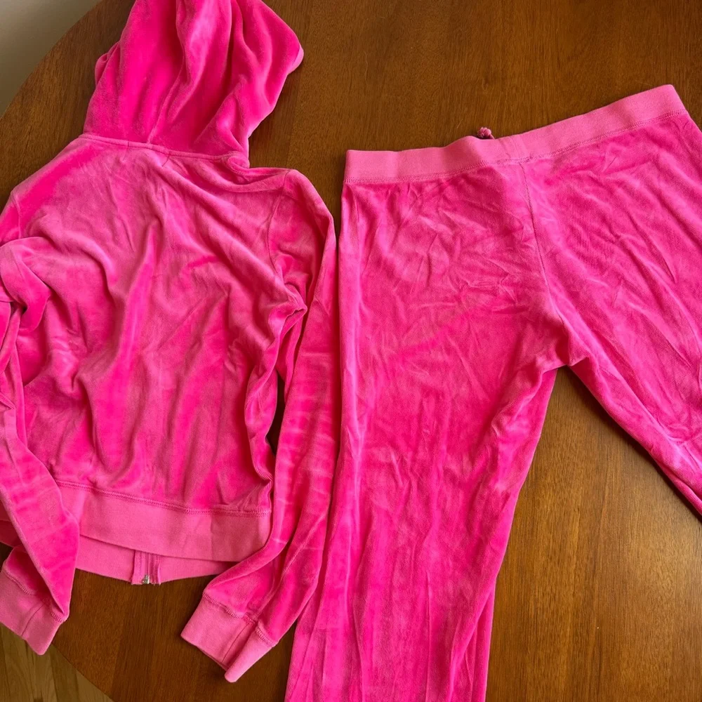 Y2K Juicy Couture Hot Pink Tracksuit- Made in Glamorous USA - Picture 5 of 5
